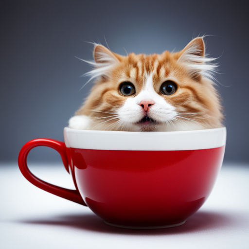 cute cats in cups