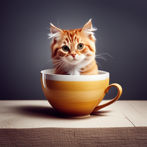 cute cats in cups