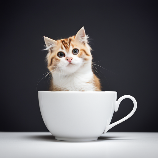 cute cats in cups