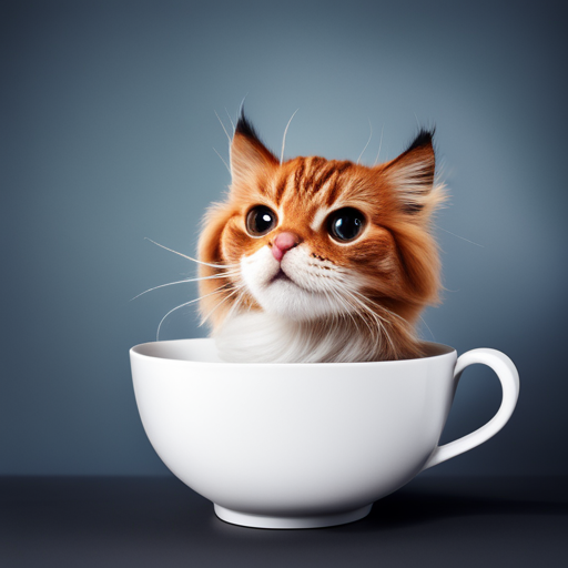 cute cats in cups